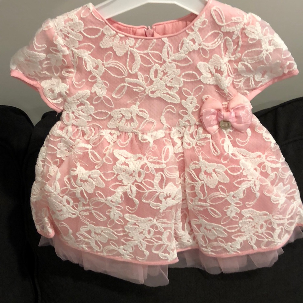 Mayoral Pink and White Party Dress